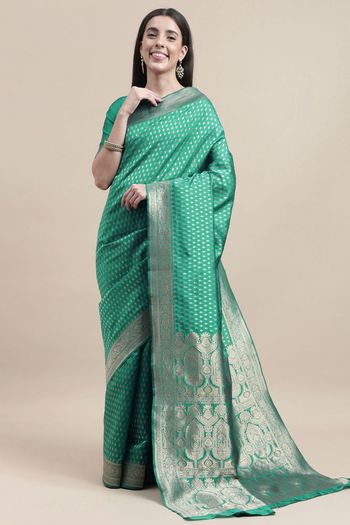 Kanjivaram Silk Woven Work Casual Wear Saree SR03231759