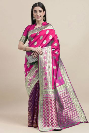 Kanjivaram Silk Woven Work Casual Wear Saree SR03231735