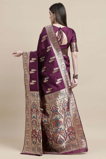 Kanjivaram Silk Woven Work Casual Wear Saree SR03231744