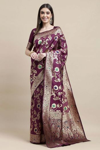 Kanjivaram Silk Woven Work Casual Wear Saree SR03231750