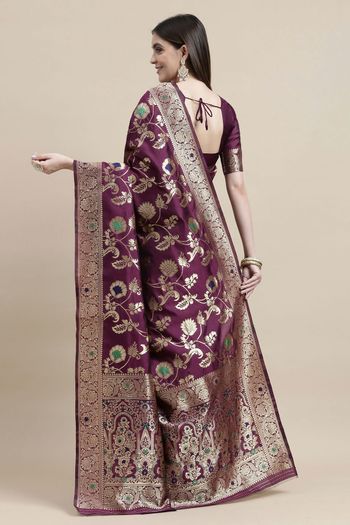 Kanjivaram Silk Woven Work Casual Wear Saree SR03231750