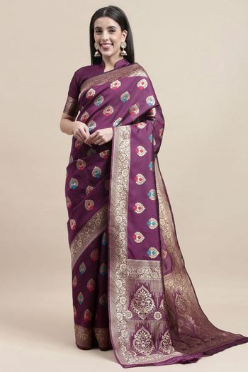 Kanjivaram Silk Woven Work Casual Wear Saree SR03231752