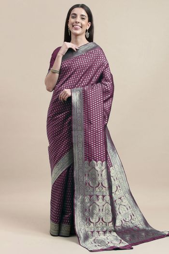 Kanjivaram Silk Woven Work Casual Wear Saree SR03231756