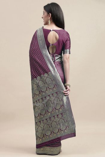 Kanjivaram Silk Woven Work Casual Wear Saree SR03231756