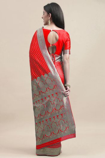 Kanjivaram Silk Woven Work Casual Wear Saree SR03231758