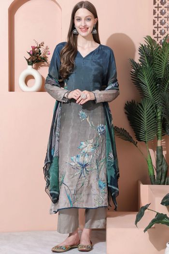 Muslin Semi Stitched Pant Style Suit SM04580704