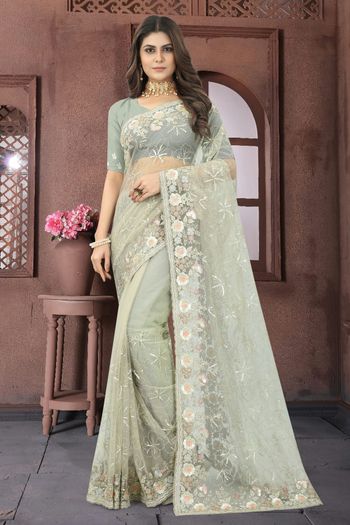 Net Designer Saree SR01541277