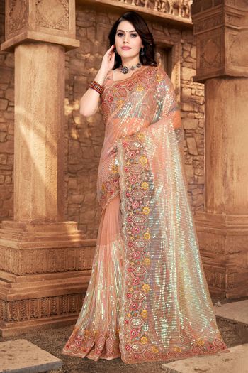 Net Designer Saree SR01541209