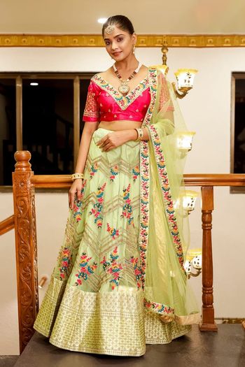 Net Embroidery Lehenga Choli LD03880519