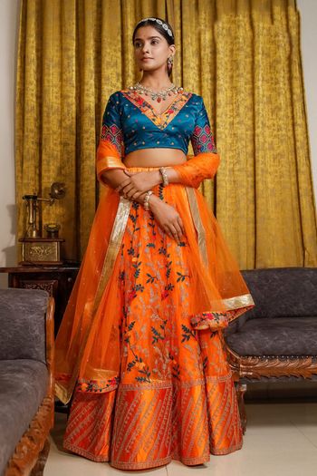 Net Embroidery Lehenga Choli LD03880518