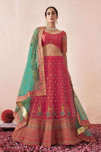 Net Embroidery Lehenga Choli LD03880522