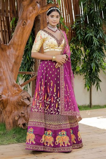 Net Embroidery Lehenga Choli LD03880513