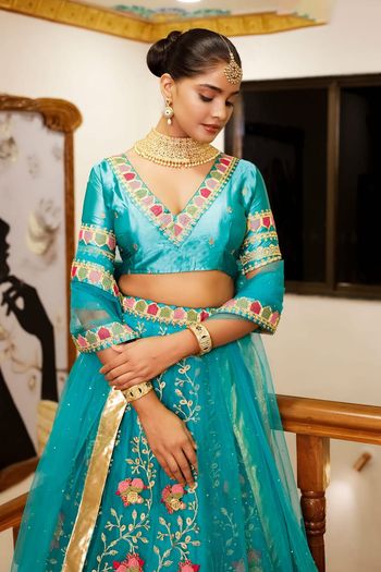 Net Embroidery Lehenga Choli LD03880517