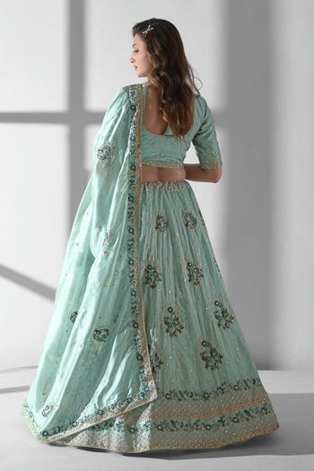 Net Embroidery Lehenga Choli LD03880534