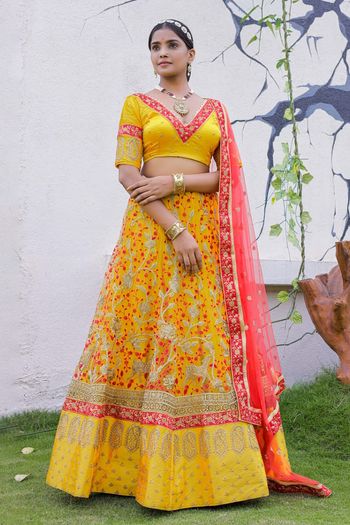 Net Embroidery Lehenga Choli LD03880514