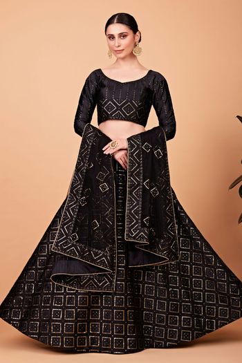 Silk Embroidery Lehenga Choli LD03880569