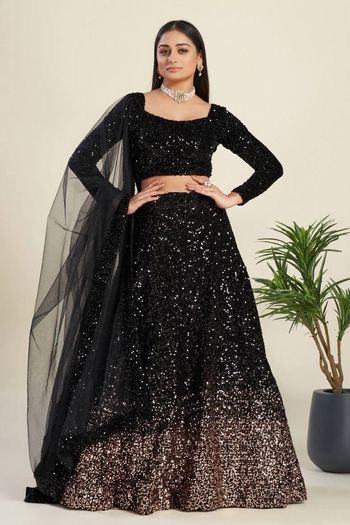 Velvet Embroidery Lehenga Choli LD03880511