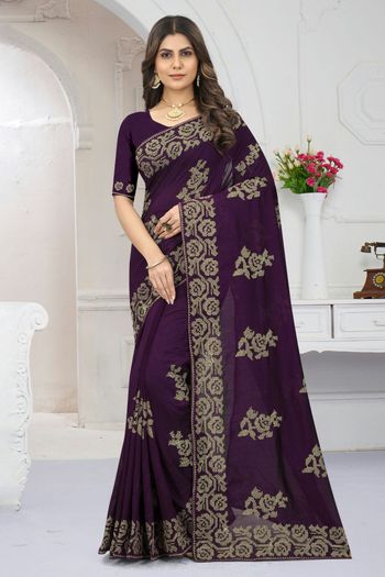 Vichitra Silk Designer Saree SR01541262