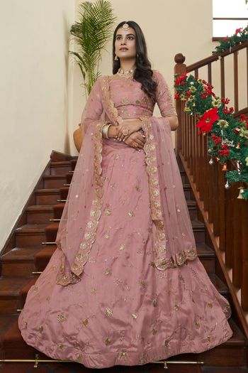 Art Silk Semi Stitched Designer Lehenga Choli LD05730111