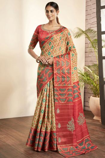 Bhagalpuri Silk Designer Saree SR00430498