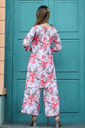 Cotton Digital Print Stitched Co-Ord Set WW05730286