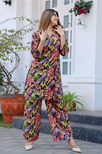 Cotton Digital Print Stitched Co-Ord Set WW05730288