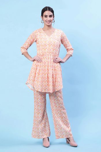 Cotton Silk Digital Print Stitched Co-Ord Set WW01041422