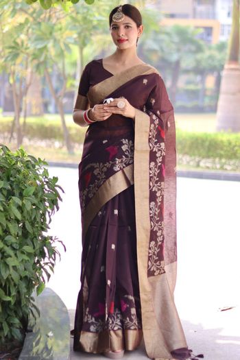 Cotton Silk Thread Woven Saree SR05800348