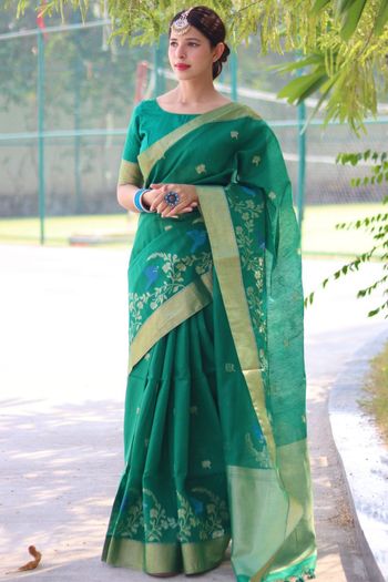 Cotton Silk Thread Woven Saree SR05800349