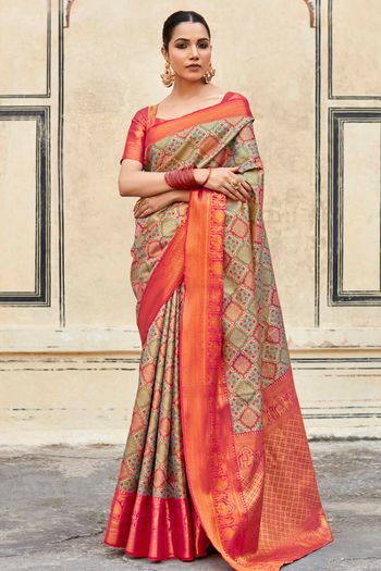 Dharmavaram Silk Woven Work Saree SR01353403