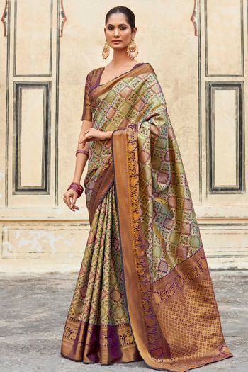 Dharmavaram Silk Woven Work Saree SR01353404