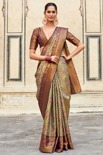 Dharmavaram Silk Woven Work Saree SR01353404