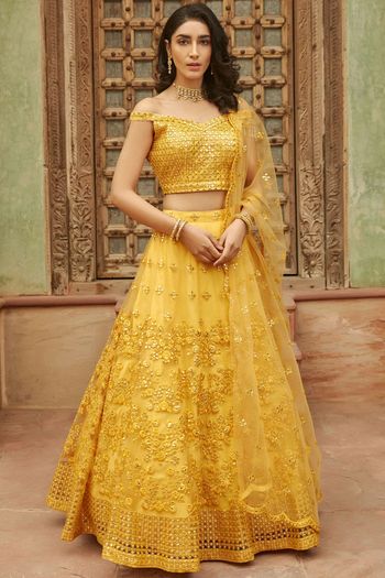 Dull Satin Digital Print Embroidery Stitched Lehenga Choli LD01041125