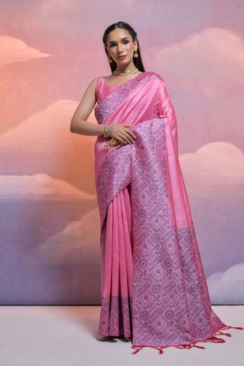 Handloom Raw Silk Handloom Woven Saree SR05800485