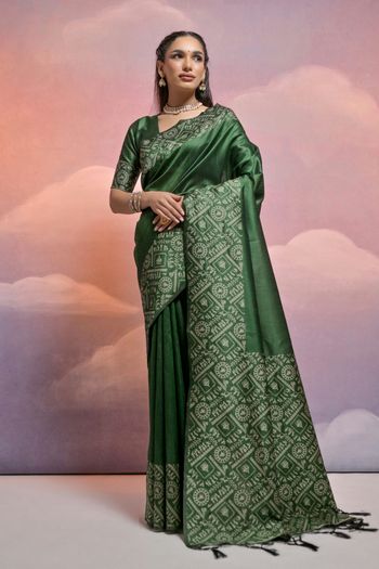 Handloom Raw Silk Handloom Woven Saree SR05800489