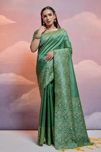 Handloom Raw Silk Handloom Woven Saree SR05800492