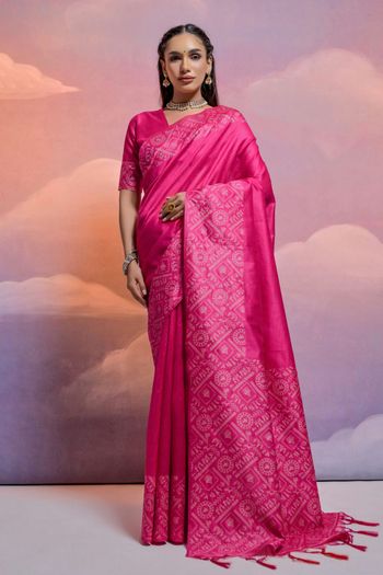 Handloom Raw Silk Handloom Woven Saree SR05800493