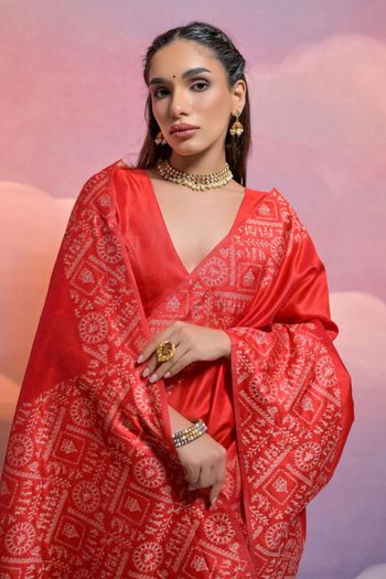 Handloom Raw Silk Handloom Woven Saree SR05800494