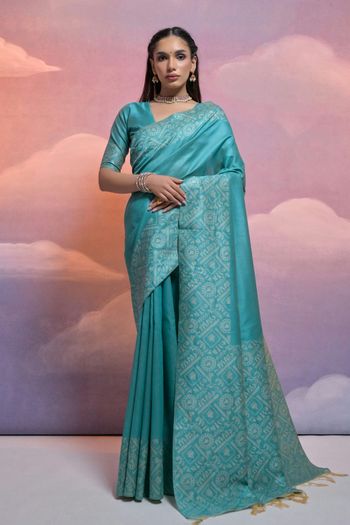 Handloom Raw Silk Handloom Woven Saree SR05800488