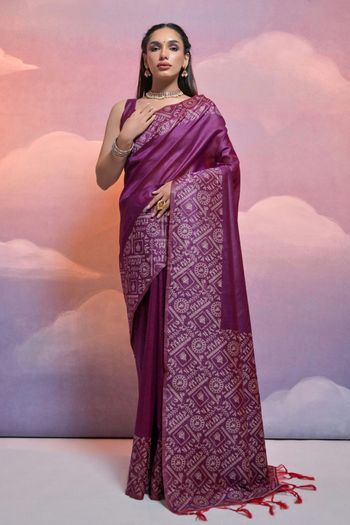 Handloom Raw Silk Handloom Woven Saree SR05800495