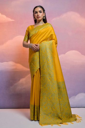 Handloom Raw Silk Handloom Woven Saree SR05800496