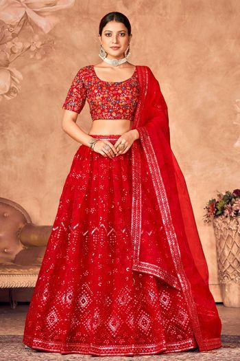 Heavy Chinon Digital Print Stitched Lehenga Choli LD01041114