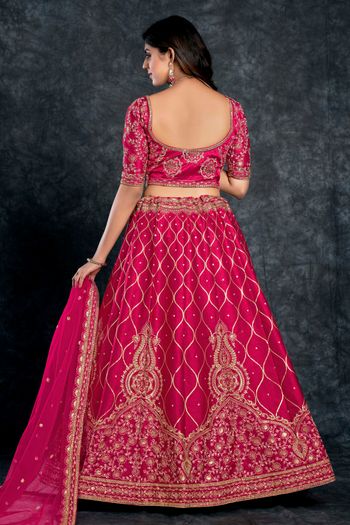 Italian Silk Semi Stitched Designer Lehenga Choli LD05730069