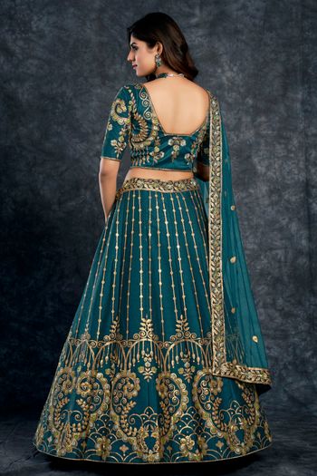 Italian Silk Semi Stitched Designer Lehenga Choli LD05730074