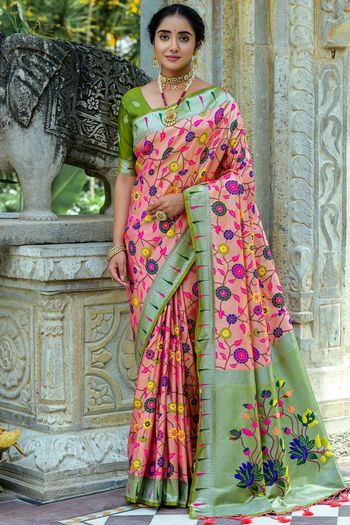 Kanjivaram Silk Meenakari Zari Woven Saree SR05800307