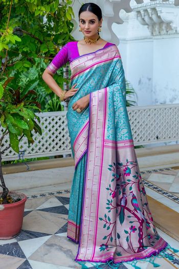 Kanjivaram Silk Meenakari Zari Woven Saree SR05800300