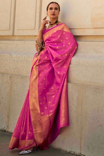 Khadi Silk Woven Work Saree SR01353382