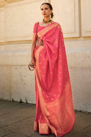 Khadi Silk Woven Work Saree SR01353385