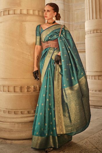 Khadi Silk Woven Work Saree SR01353384