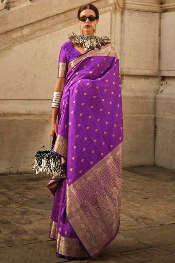 Khadi Silk Woven Work Saree SR01353381